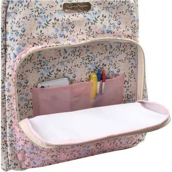 Jessica Simpson Pink floral laptop backpack New with Tags - Picture 3 of 9